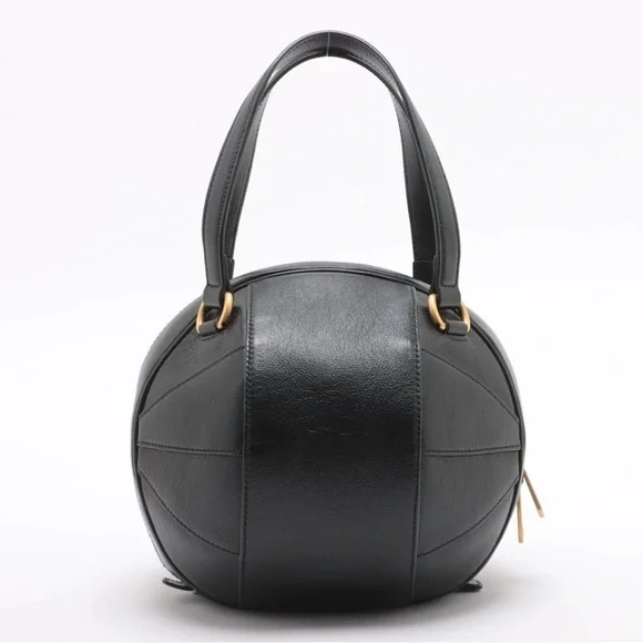 Gucci Basketball Shaped Hand Bag - Black Leather - Picture 2 of 11